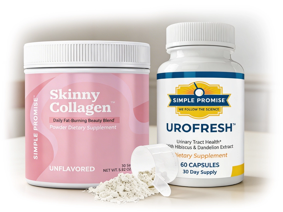 Skinny Collagen and UroFresh side by side