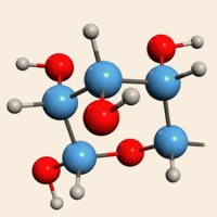 D-Mannose molecule model